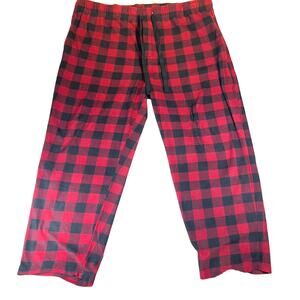 Berkley Jensen Flannel Loungewear Pants Men's XXL Red/Blue Check Sweatpants